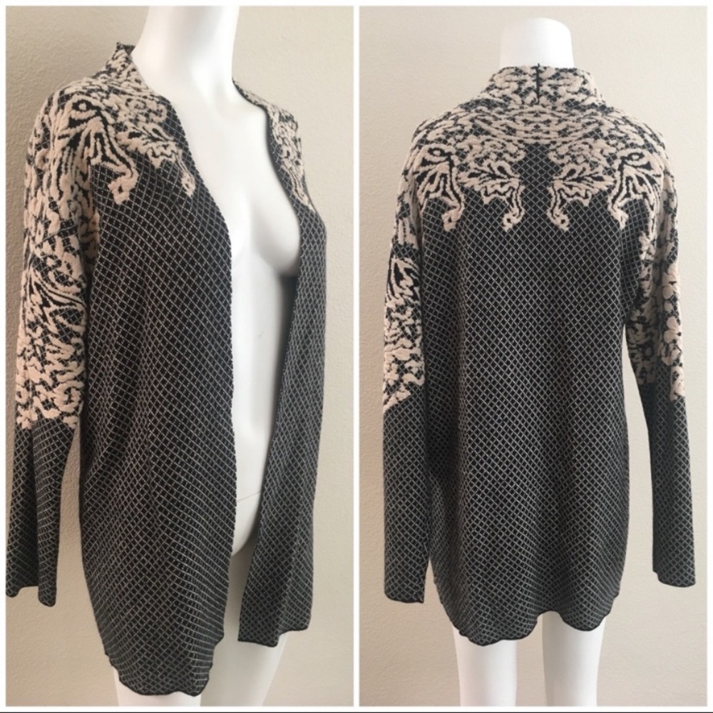 Sioni diamond and floral wool and cashmere sweater